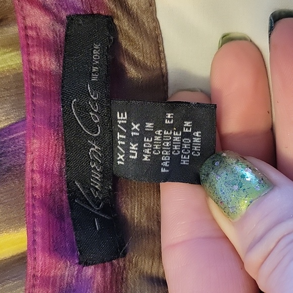 Kenneth Cole Multi Color Pleated Skirt - Picture 8 of 9